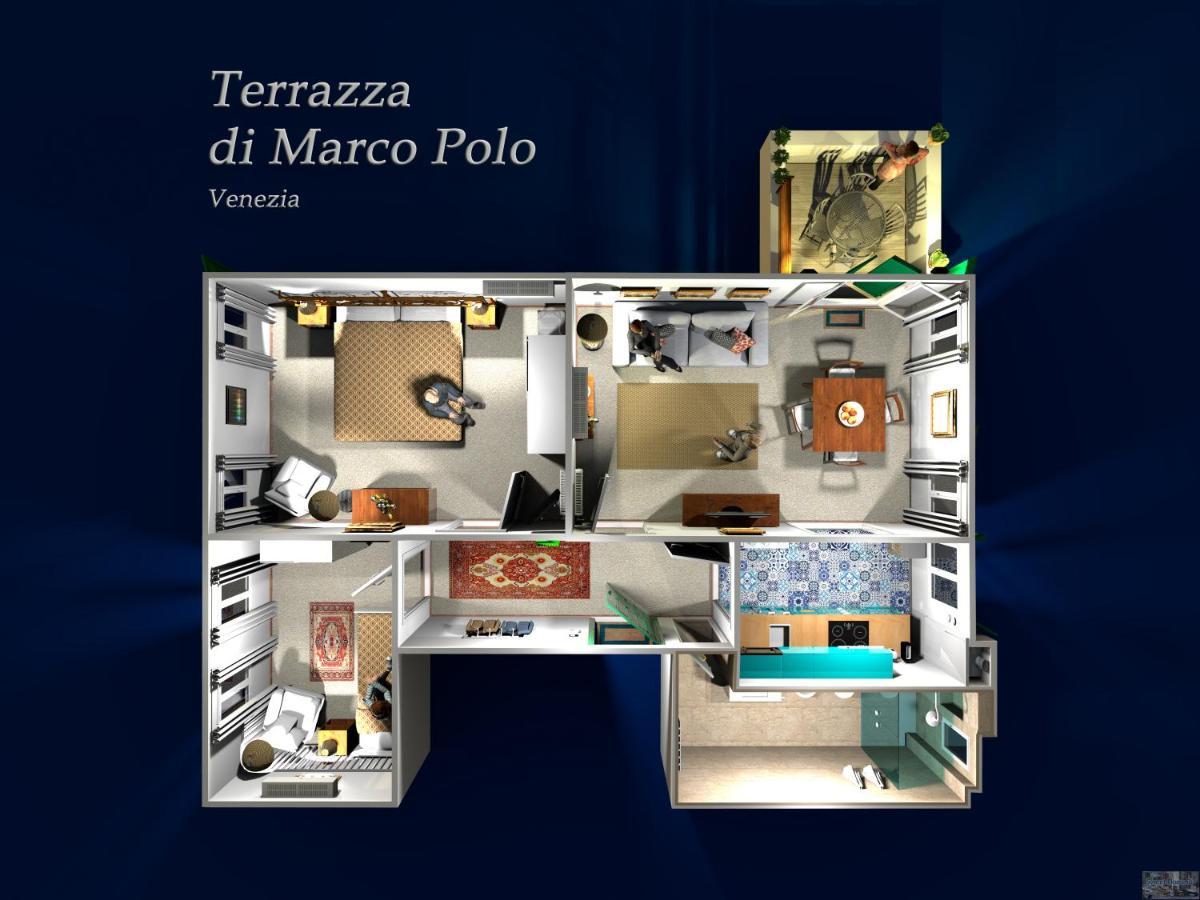 Ferienwohnung Ca' Terrazza Di Marco Polo Venedig Exterior foto